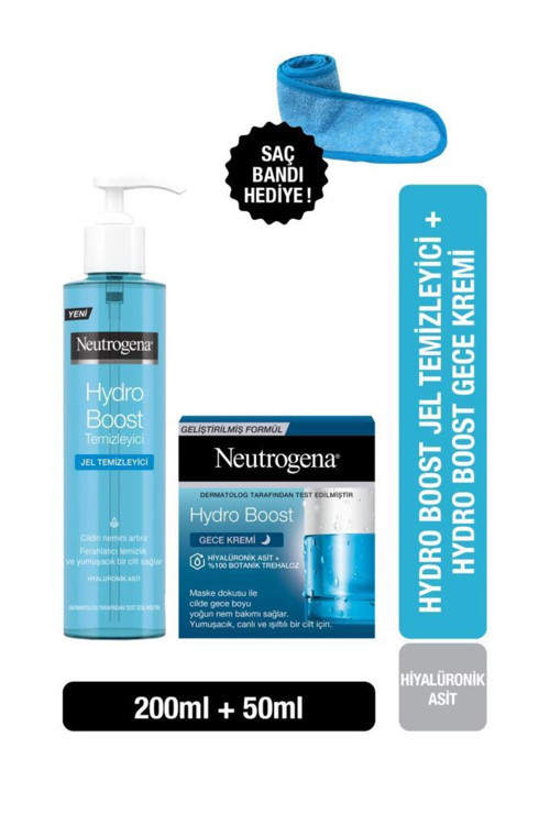 Hydro Boost Water Gel Temizleyici 200 ml + Nemlendirici Gece Kremi 50 ml