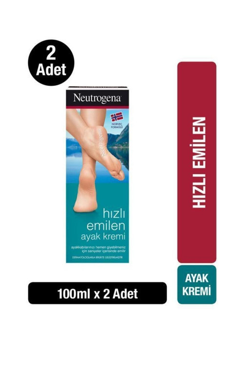 Norveç Formülü Hızlı Emilen Ayak Kremi 100 ml x2