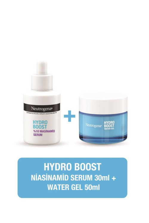Hydro Boost %10 Niasinamid Serum 30 ml + Hydro Boost Water Gel 50 ml