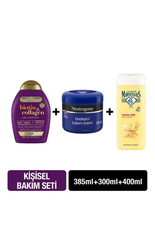 Biotin Kolajen Sülfatsız Şampuan Lpm Vanilya Sütü Duş Jeli Neutrogena Besleyici Bakım Kremi