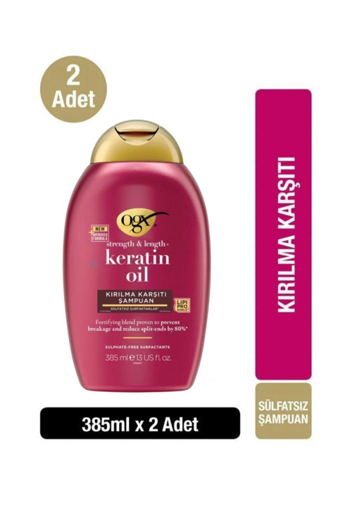 Kırılma Karşıtı Keratin oil Şampuan 385mlx2
