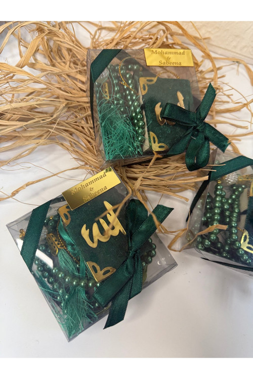 20076530 Layla Events Minik Kuran Vepleksili İnci Tespih Hac,Umre,Meclis Hediyelik Set-20 Li Set