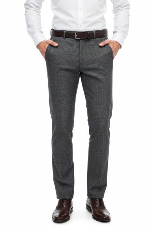 Erkek Regular Fit Hasır Kumaş Pantolon Likra Kumaş BGL-ST05039