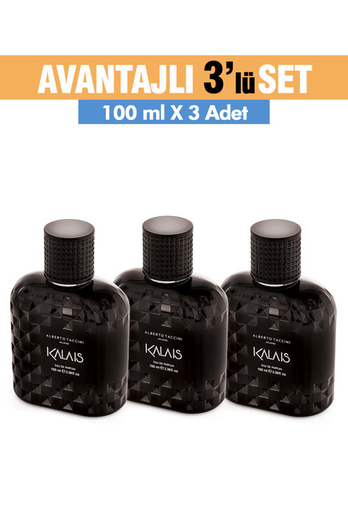 3'Lü Set KALAIS Erkek Parfümü - 100 ml
