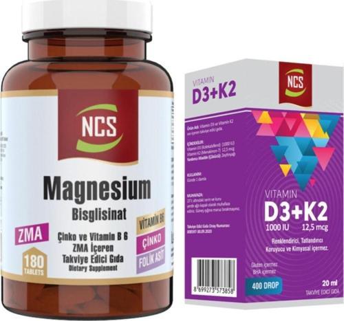 Zma Magnesium Çinko 180 Tablet Vitamin D3 K2 20 Ml