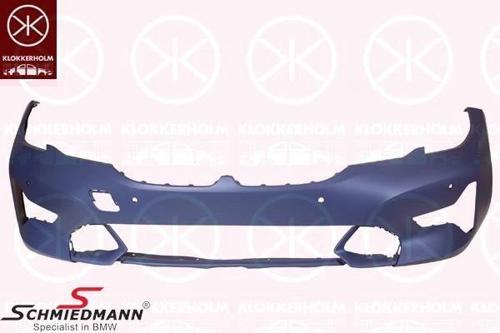 Bmw 3 Serı- 3 Serisi- 2019-2022  Ön Tampon Astarlı Gri/4 Sensör Delikli (Tyg) (Oem No:51118496507)