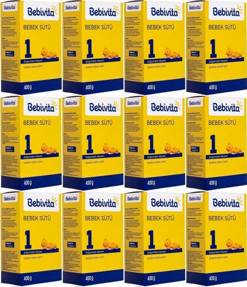 Bebek Sütü 400GR No:1 (0-6 Ay) Doğumdan İtibaren (12 Li Set)