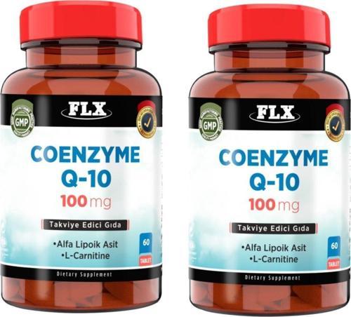 Coenzyme Koenzyme Q-10 L-Carnitine Alpha Lipoic Acid 60 Tablet X 2 Kutu
