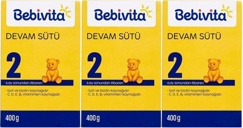 Bebek Sütü 400GR No:2 (6-12 Ay) (3 Lü Set)