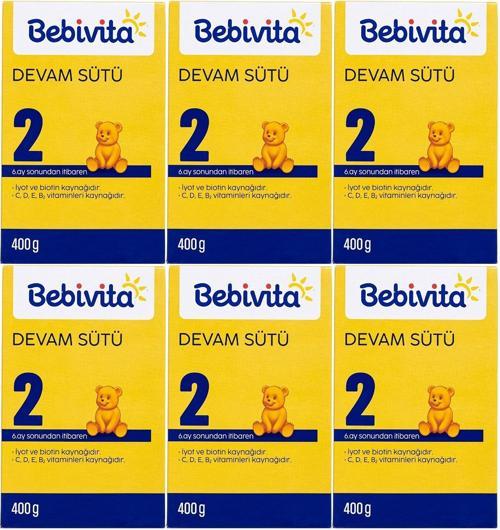 Bebek Sütü 400GR No:2 (6-12 Ay) (6 Lı Set)