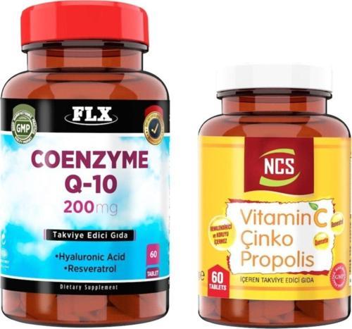 Coenzyme Q-10 200 Mg 60 Tablet + Vitamin C Çinko Propolis 60 Tab