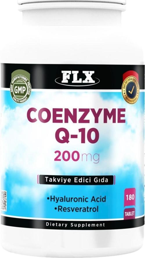 Coenzyme Q-10 Koenzim 200 Mg Hyoluronic Acid Resveretrol 180 Tablet