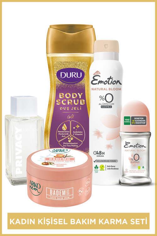 Gelin Çeyiz Seti (Parfüm,Body Scrub Duş Jeli,Roll On,Deodorant&Krem)