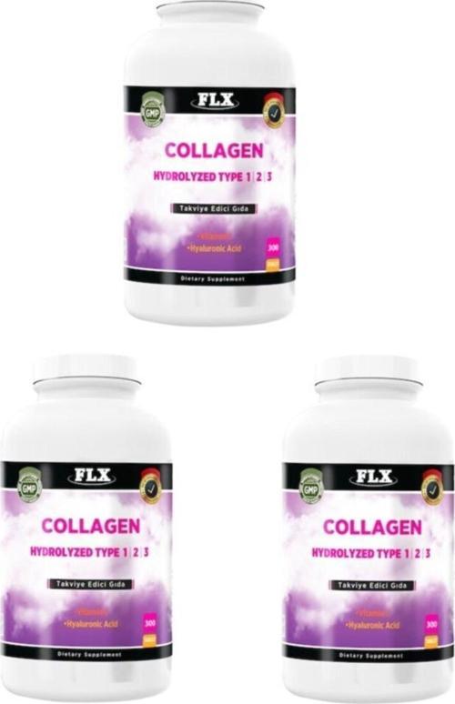 Collagen Tip-1-2-3- Hyaluronik Asit 300 Tablet X 3 Kutu-900 Tablet