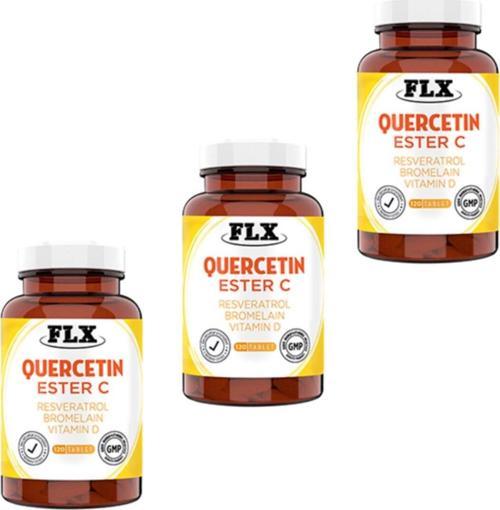 Quercetin Ester C Resveratrol Bromelain Vitamin D Magnezyum Aserola 120 Tablet X 3 Kutu