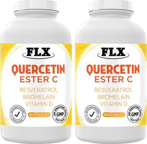 Quercetin Ester C Resveratrol Bromelain Vitamin D Magnezyum Aserola 180 Tabletx2 Kutu