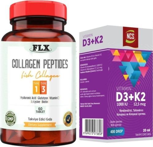 Tip 1-3 Collagen 60 Tablet Ncs Vitamin D+K 20 ml