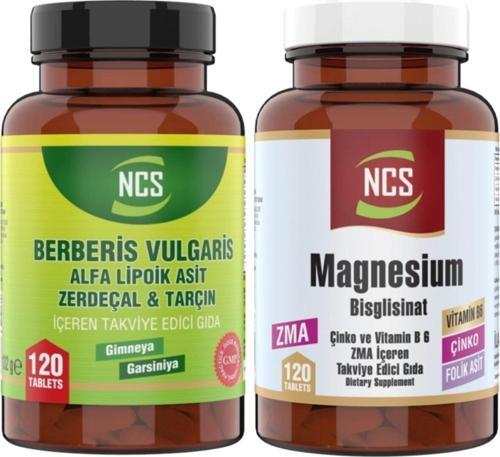 Berberis Vulgaris 120 Tablet Zma Magnezyum Bisglisinat 120 Tablet Çinko Vitamin B6 Folic Acid