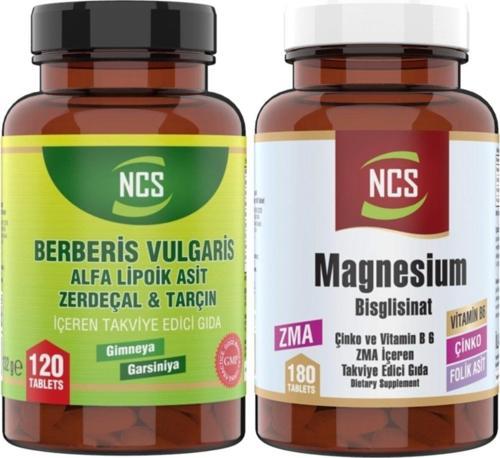 Berberis Vulgaris 120 Tablet Zma Magnezyum Bisglisinat 180 Tablet Çinko Vitamin B6 Folic Acid