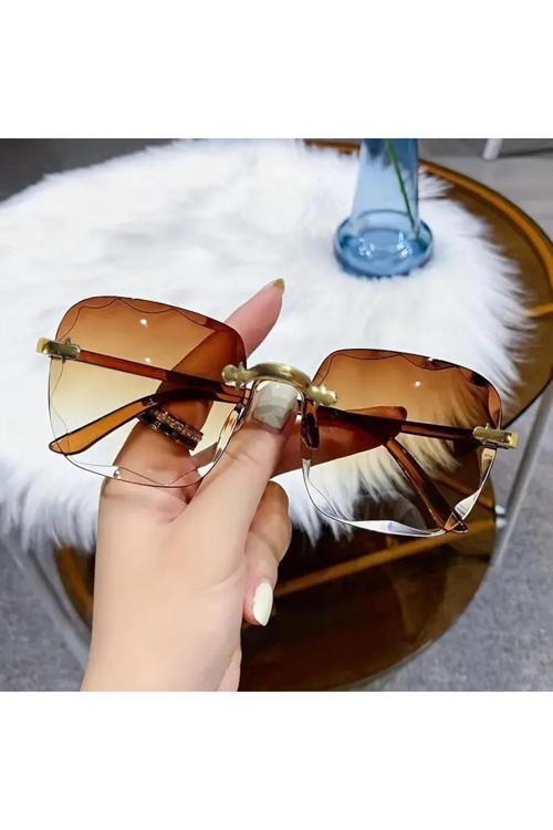 Life Çerçevesiz Büyük Kare Moda Kadın Gözlüğü