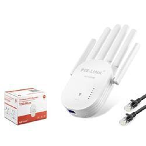 Wr60T Wifi Repeater 1200Mbps Beyaz Çift bant Wi-Fi 2.4 GHz  WPS Desteği