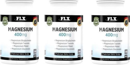 Magnesium Magnezyum Bisglisinat Malat Taurat Glukonat 180 Tablet X 3 Kutu