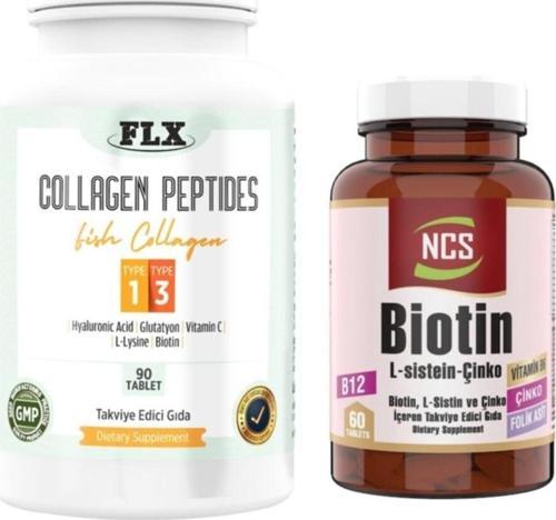Balık Kollajeni Tip 1-3 Collagen 90 Tablet+Biotin 60 Tablet