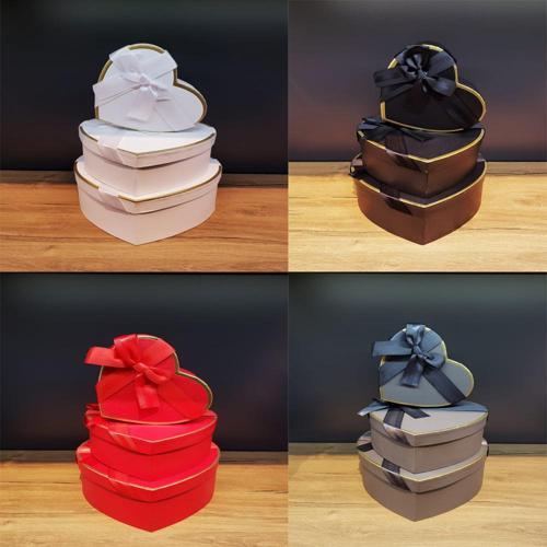 3'Lü Kalp Hediye Kutusu