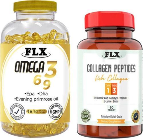 Omega 3-6-9 90 Softgel & Tip 1-3 Balık Kollajeni 60 Tablet