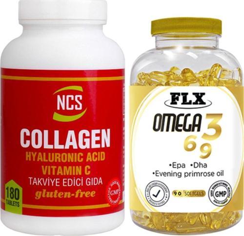 Collagen C Vitamini 180 Tablet & Flx Omega 3-6-9 90 Tablet