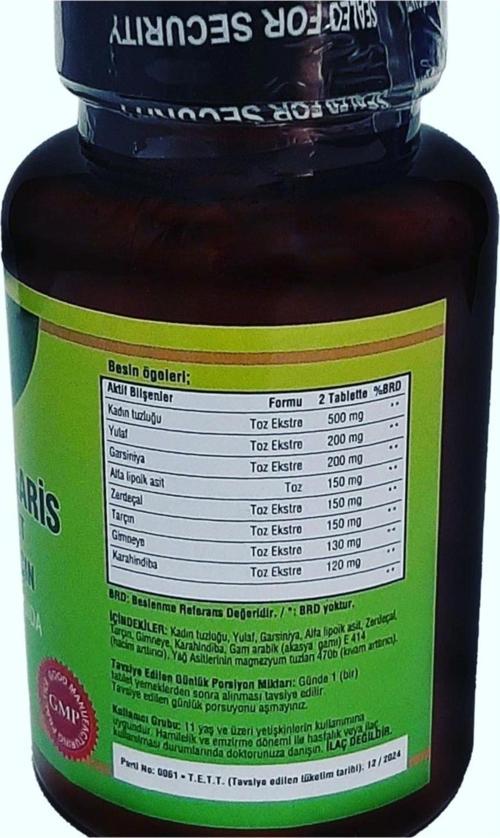 Berberis Vulgaris Gymnema Sylvestre Alfa Lipoic Acid 2 Kutu 240 Tablet