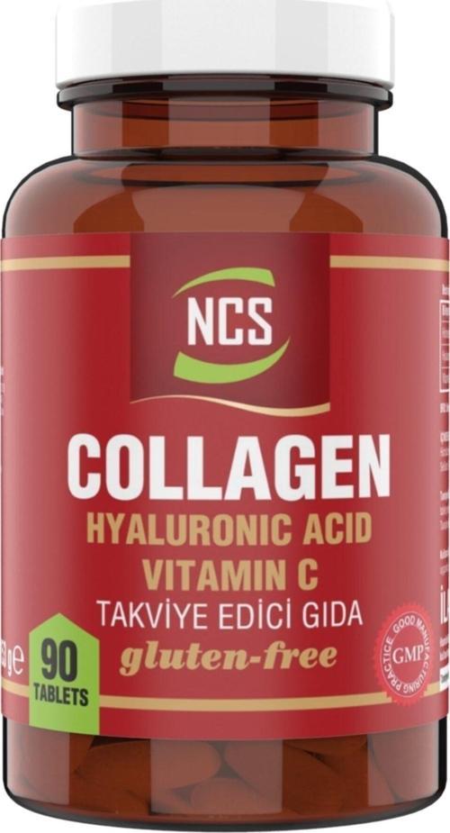 Collagen Kollajen Hyaluronic Acid Vitamin C 90 Tablet