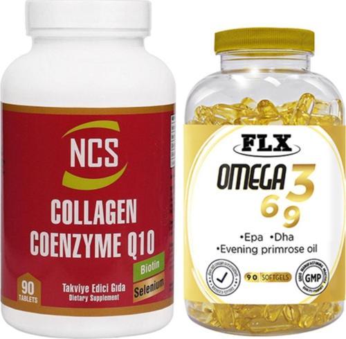 Collagen Selenium 90 Tablet & Flx Omega 3-6-9 90 Tablet
