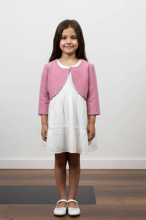 Kız Çocuk Uzun Kollu Bayramlık Prenses Düğün Parti Doğum Günü Elbisesi 2/5 Yaş