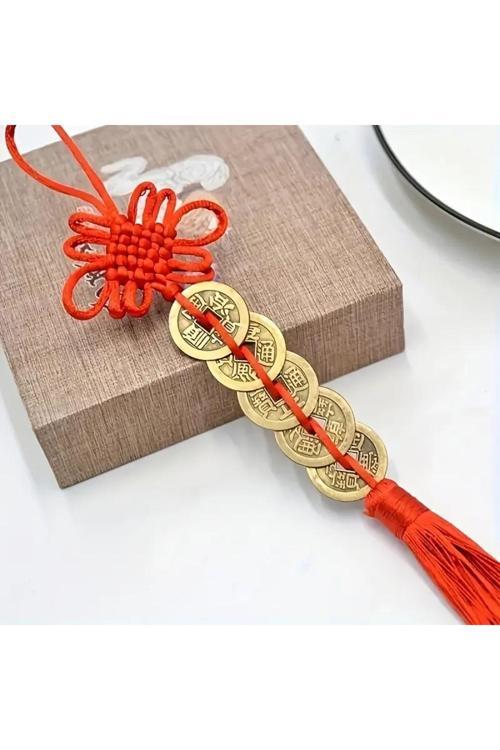 Life Feng Shui Şans Parası 5'Li Askılı 27Cm Boy