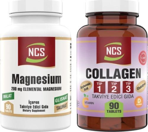 Collagen Tip 1-2-3 (Kolajen) 90 Tablet Magnesium Malat Taurat Glisinat 90 Tablet