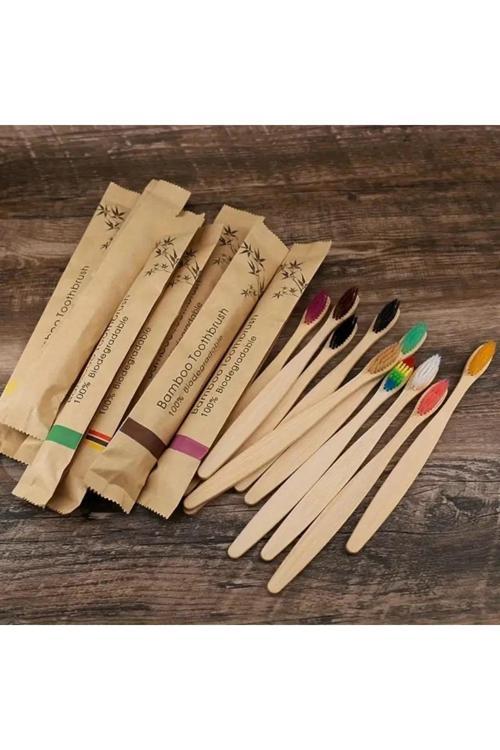 Health Bambu Diş Fırçası, Yumuşak Kıl, Karışık Renkler 1 Adet