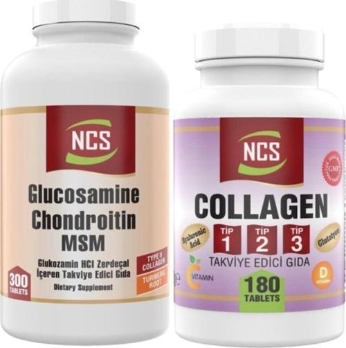 Collagen Tip 1-2-3 180 Tablet Glucosamine Msm Turmenic Root 300 Tablet