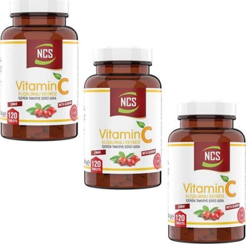 C Vitamini 1000 Mg Beta Glucan Zinc Rose 120 Tablet 3 Kutu