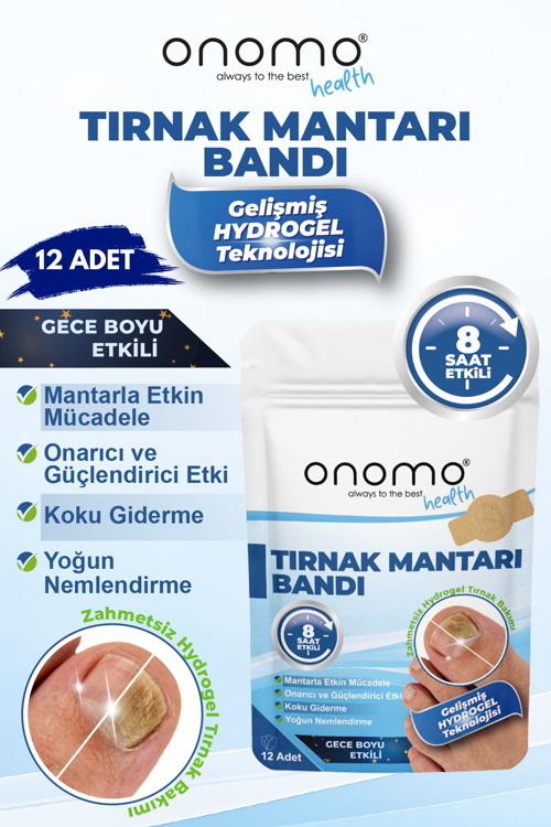 Health Tırnak Mantari Bandı, Hidrojel Tırnak Bakımı 12 Adet