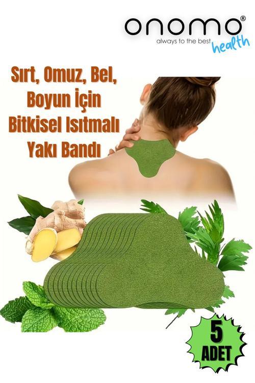 Health Sırt, Omuz, Bel, Boyun, Fıtık Için Bitkisel Isıtmalı Yakı Bandı 5 Adet