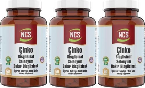 Çinko & Bakır & Selenium Zinc 3 X 60 Tablet = 180 Tablet