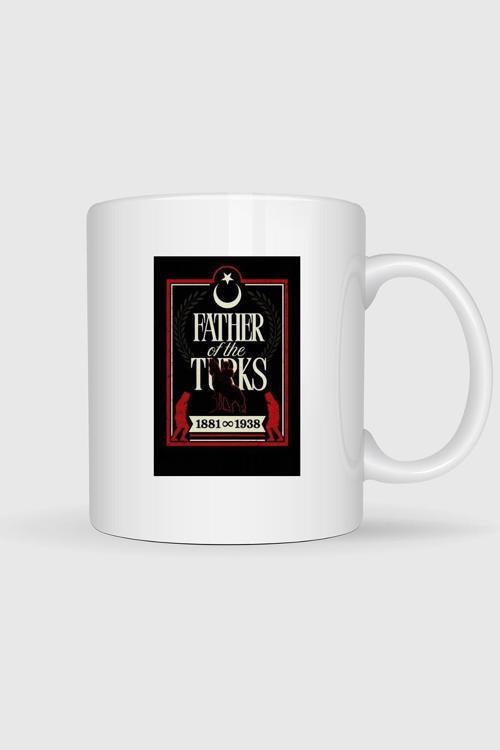  1881-1938 Father Of Turks Atatürk Tasarımlı Kupa Bardak