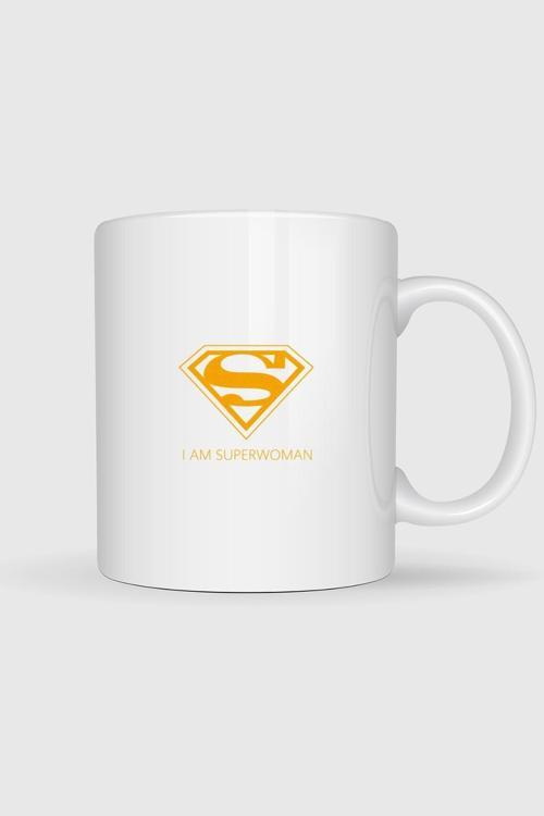 Ben Süper Kadınım - İ Am Superwoman, Tasarımlı Kupa Bardak