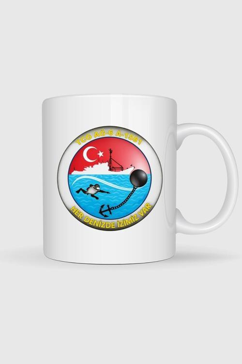 Tcg Ağ 6 A1581 Gemisi Tasarımlı Kupa Bardak