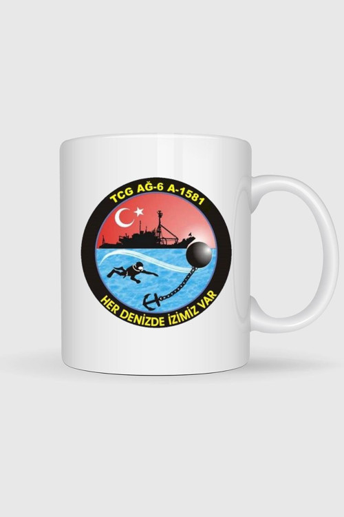 Tcg Ağ-6 A1581 Tasarımlı Kupa Bardak