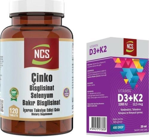 Çinko Selenyum Bakır 120 Tablet & Vitamin D3 K2 Damla
