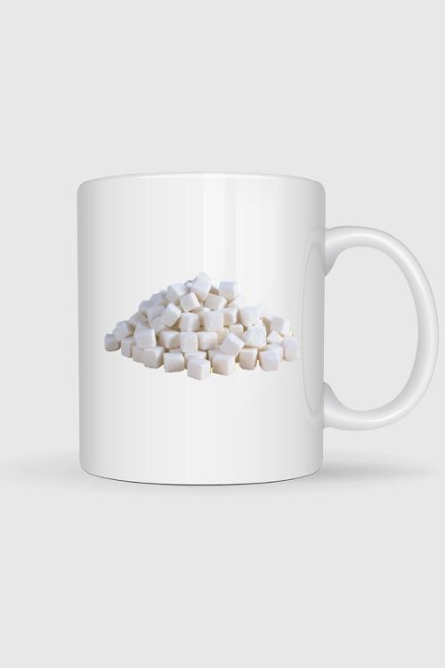  Kesme Şeker Küp Şeker Tasarımlı Kupa Bardak