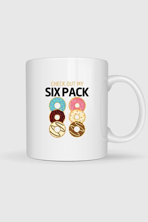  Donut Six Pack Fitness Gym Tasarımlı Kupa Bardak