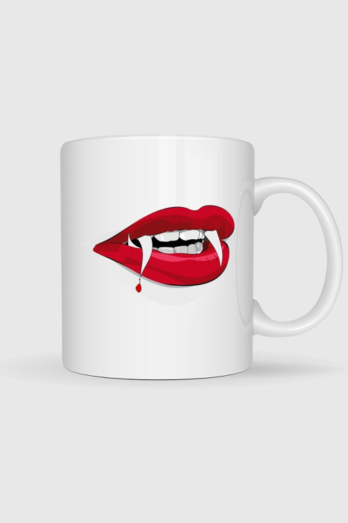 Dracula Vampire, Teeth Tasarımlı Kupa Bardak